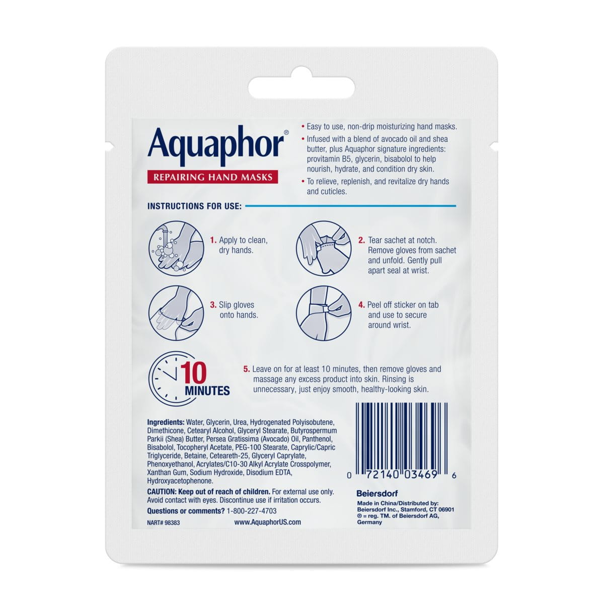 Alternative view of Aquaphor Hand Mask