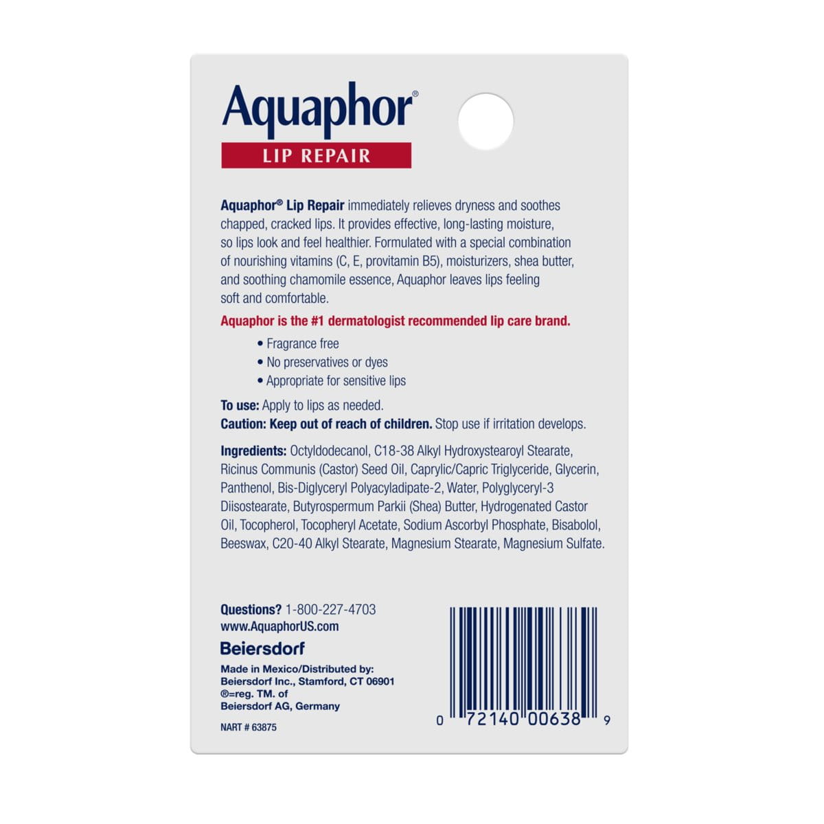 Alternative view of Aquaphor Lip Repair (.35oz)