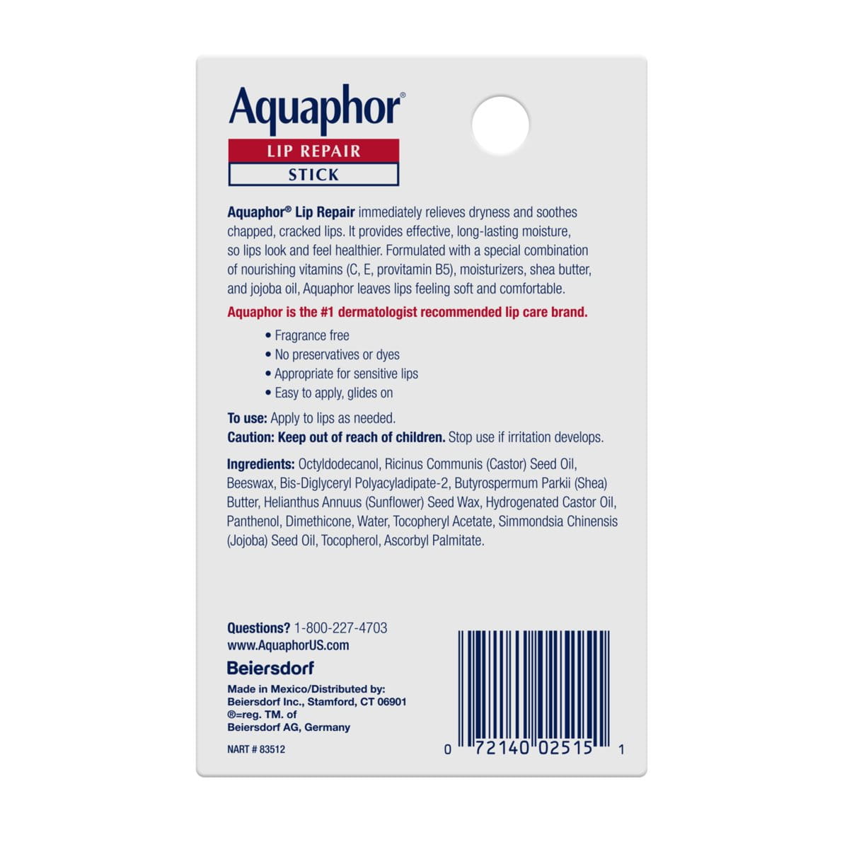 Alternative view of Aquaphor Lip Repair Stick