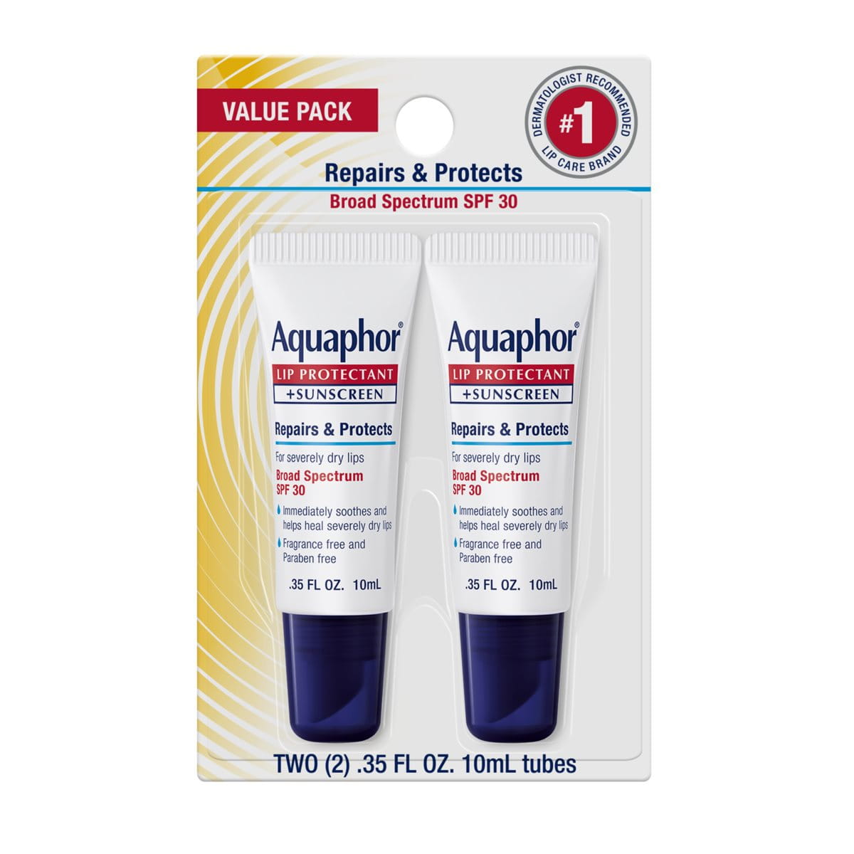 Aquaphor Lip Protectant + SPF (Dual Pack)