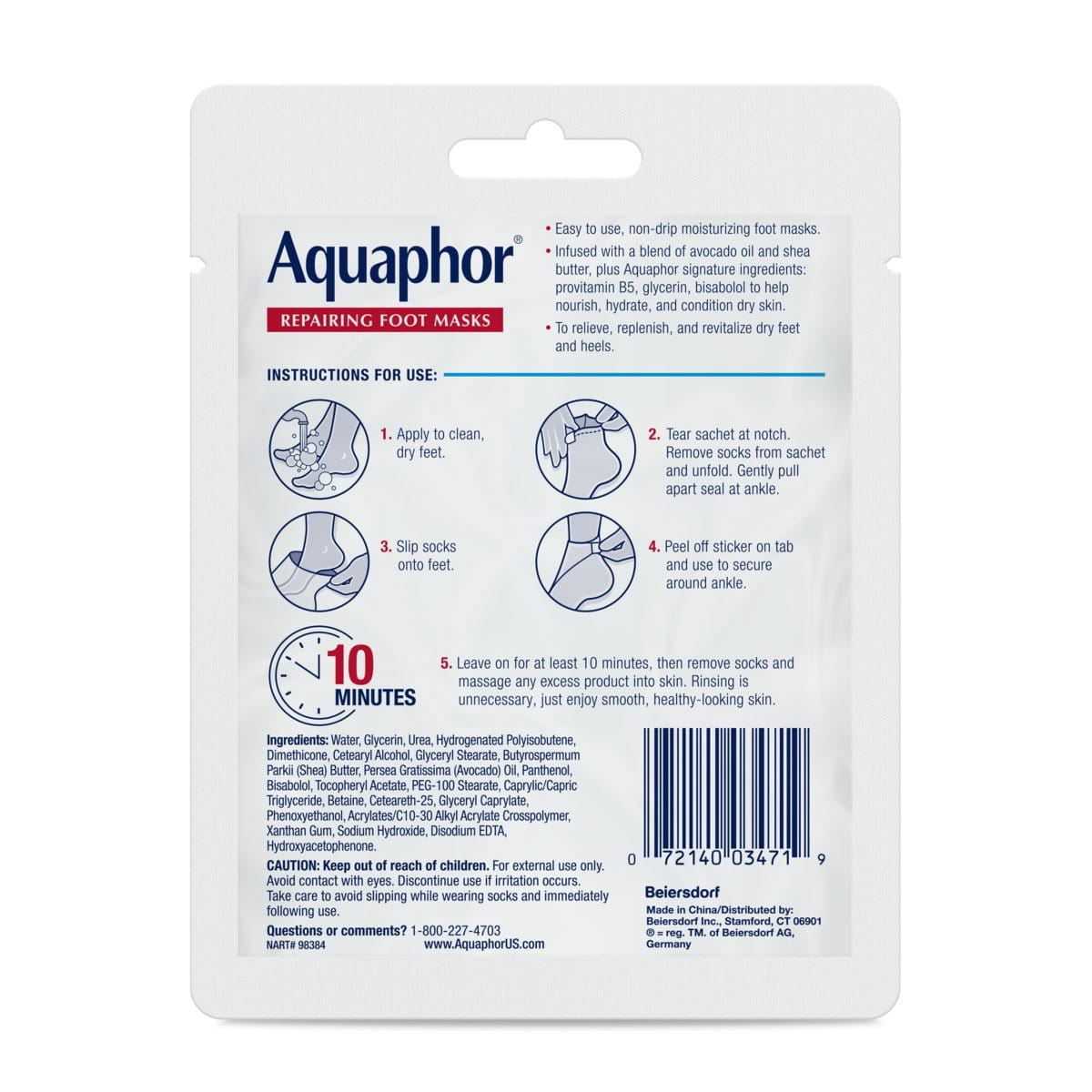 Alternative view of Aquaphor Foot Mask